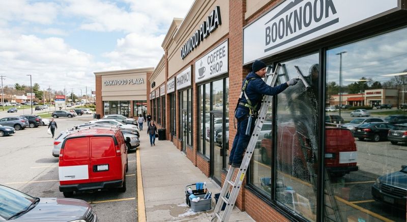 Shopping Mall Window Cleaning in Newark, DE